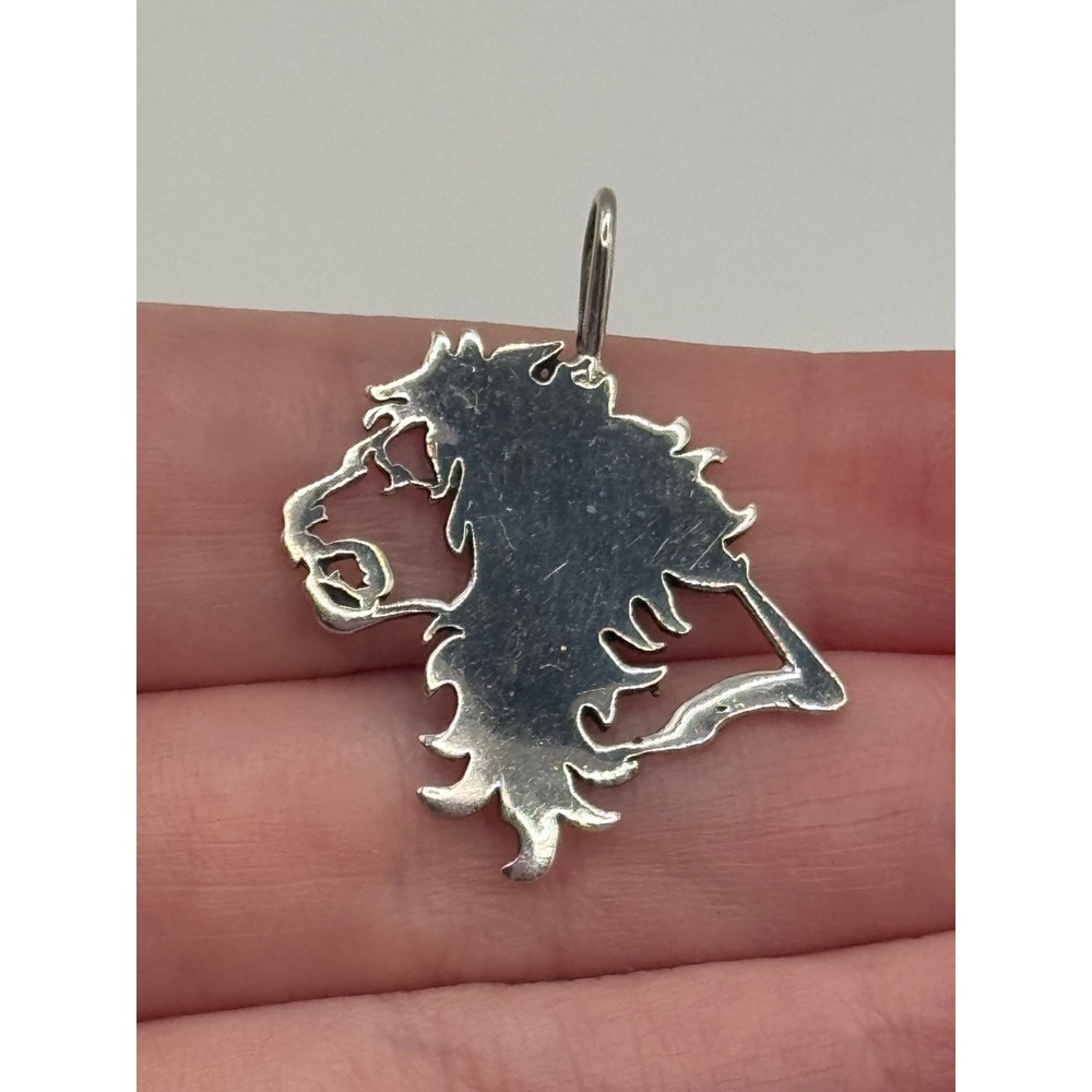 Remember‎ Me Signed Sterling Silver Lion Pendant